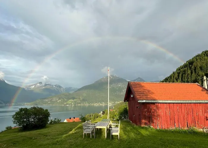 Historic Timber House From The 1800s In Nordfjord *
