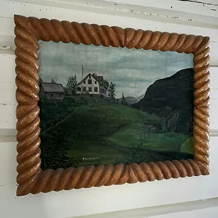 Historic Timber House From The 1800s In Nordfjord Olden